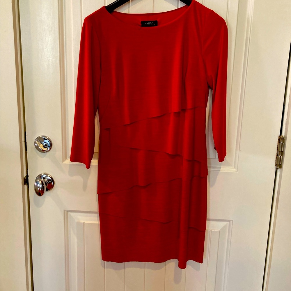 Tahari Arthur Levine holiday dress. Worn once to a wedding.